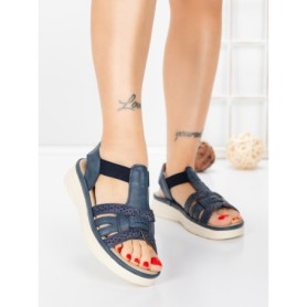 Sandale Dama cu Talpa Joasa 5GS27 BLUE | MEI