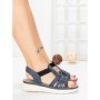 Sandale Dama cu Talpa Joasa 5GS27 BLUE | MEI