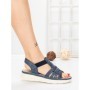 Sandale Dama cu Talpa Joasa 5GS27 BLUE | MEI