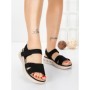 Sandale Dama cu Talpa Joasa 5GS28 BLACK | MEI