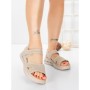 Sandale Dama cu Talpa Joasa 5GS28 BEIGE | MEI