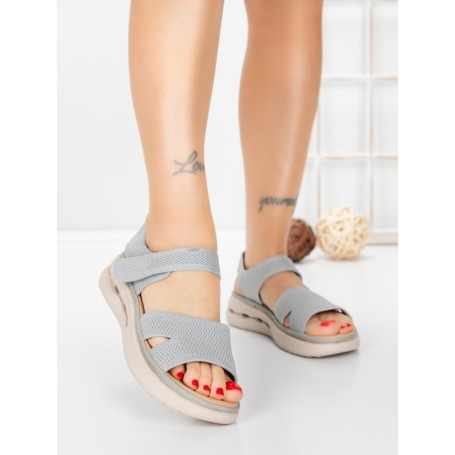 Sandale Dama cu Talpa Joasa 5GS28 GREY | MEI