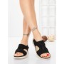 Sandale Dama cu Talpa Joasa 5GS29 BLACK | MEI