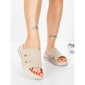 Papuci Dama cu Talpa Joasa 5GS30 BEIGE | MEI