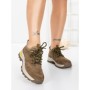 Pantofi Casual Dama din piele naturala K22112 KHAKI | BERLINER