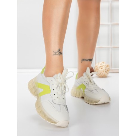 Pantofi Sport Dama din piele naturala 2382-3 GREEN | FRANCO GERARDO