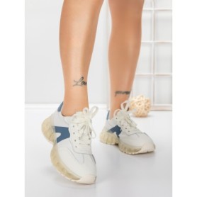 Pantofi Sport Dama din piele naturala 2382-3 BLUE | FRANCO GERARDO