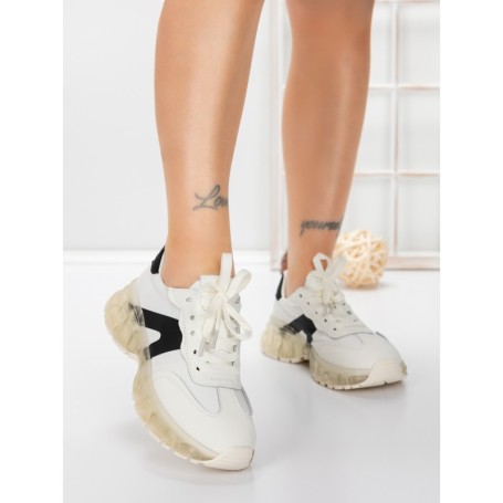 Pantofi Sport Dama din piele naturala 2382-3 BLACK | FRANCO GERARDO