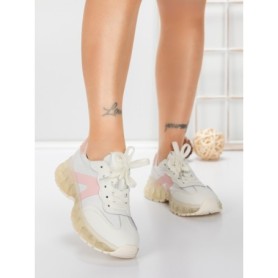 Pantofi Sport Dama din piele naturala 2382-3 PINK | FRANCO GERARDO