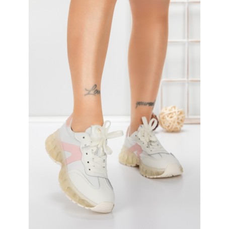 Pantofi Sport Dama din piele naturala 2382-3 PINK | FRANCO GERARDO