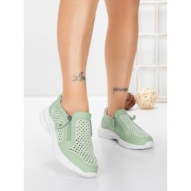 Pantofi Casual Dama din piele naturala CS07 GREEN | FRANCO GERARDO