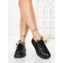 Pantofi Casual Dama din piele naturala 98088 BLACK | FORMAZIONE