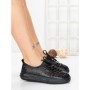 Pantofi Casual Dama din piele naturala 98088 BLACK | FORMAZIONE