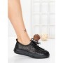 Pantofi Casual Dama din piele naturala 98088 BLACK | FORMAZIONE