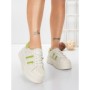 Pantofi Sport Dama din piele naturala P58023 WHITE-GREEN | BERLINER