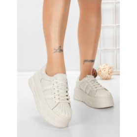 Pantofi Sport Dama din piele naturala P58023 WHITE | BERLINER
