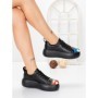 Pantofi Casual Dama din piele naturala 88135 BLACK | FRANCO GERARDO