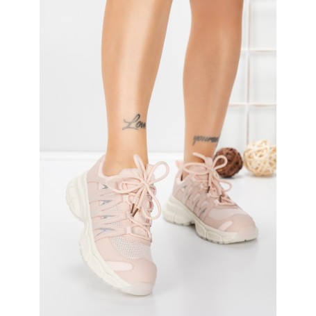 Pantofi Sport Dama din piele naturala 2382-1 PINK | FRANCO GERARDO