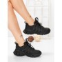 Pantofi Sport Dama din piele naturala 2382-1 BLACK | FRANCO GERARDO