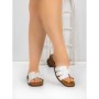 Papuci Dama cu Talpa Joasa 5PT21 WHITE | MEI