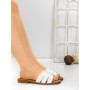 Papuci Dama cu Talpa Joasa 5PT21 WHITE | MEI