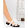 Sandale Dama cu Talpa Joasa 5PT30 ALL WHITE | MEI