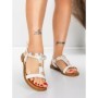 Sandale Dama cu Talpa Joasa 5WH70 WHITE | MEI