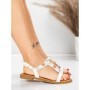 Sandale Dama cu Talpa Joasa 5WH70 WHITE | MEI
