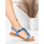 Sandale Dama cu Talpa Joasa 5WH70 BLUE | MEI