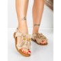 Sandale Dama cu Talpa Joasa 5WH71 BEIGE | MEI