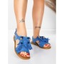 Sandale Dama cu Talpa Joasa 5WH71 BLUE | MEI