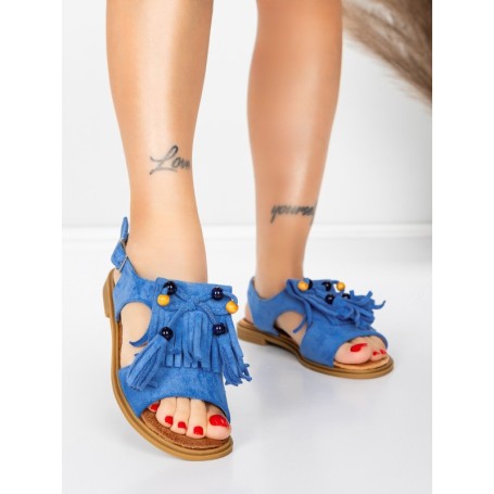 Sandale Dama cu Talpa Joasa 5WH71 BLUE | MEI
