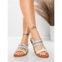 Sandale Dama cu Talpa Joasa 5WH72 WHITE | MEI