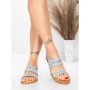 Sandale Dama cu Talpa Joasa 5WH72 LIGHT BLUE | MEI
