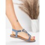 Sandale Dama cu Talpa Joasa 5WH73 BLUE | MEI