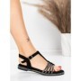 Sandale Dama cu Talpa Joasa 5WH75 BLACK | MEI