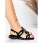 Sandale Dama cu Talpa Joasa 5WH76 BLACK | MEI