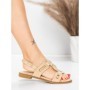 Sandale Dama cu Talpa Joasa 5WH76 BEIGE | MEI