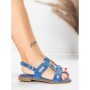 Sandale Dama cu Talpa Joasa 5WH76 BLUE | MEI