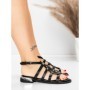 Sandale Dama cu Talpa Joasa 5GS71 BLACK | MEI