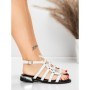 Sandale Dama cu Talpa Joasa 5GS71 WHITE | MEI
