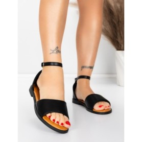 Sandale Dama cu Talpa Joasa 5PT22 BLACK | MEI