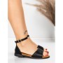 Sandale Dama cu Talpa Joasa 5PT22 BLACK | MEI