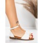 Sandale Dama cu Talpa Joasa 5PT22 WHITE | MEI