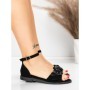 Sandale Dama cu Talpa Joasa 5PT25 BLACK | MEI