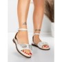 Sandale Dama cu Talpa Joasa 5PT25 WHITE | MEI