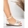 Sandale Dama cu Talpa Joasa 5PT25 WHITE | MEI