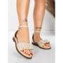 Sandale Dama cu Talpa Joasa 5PT26 LIGHT BEIGE | MEI