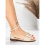 Sandale Dama cu Talpa Joasa 5PT26 LIGHT BEIGE | MEI