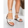 Sandale Dama cu Talpa Joasa 5PT28 WHITE | MEI